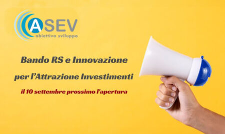 Bando RS e Innovazione per l’Attrazione Investimenti – il 10 settembre l’apertura