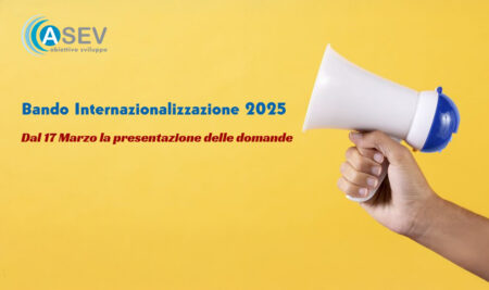 Apertura Bando Internazionalizzazione 2025 il 17 Marzo prossimo